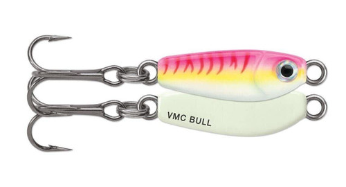 VMC Bull Spoon 1/16 oz Glow Pink Fire UV