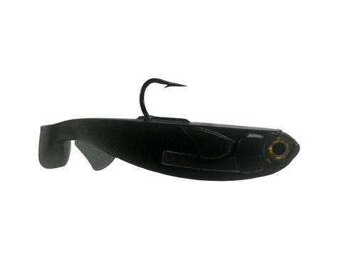 R&R LTSMarshGreenMS 6" Tough Soft Plastic linethrough swimbait 1.5oz