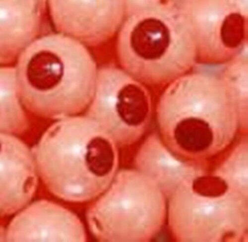 Trout Beads Blood Dot Eggs Orange Pearl Choice of Sizes (12mm)
