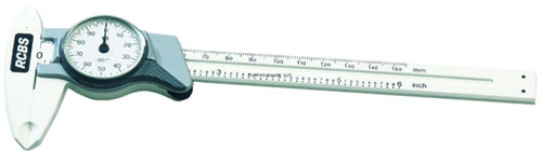 RCBS Four Way Measurement Stainless Steel 87305 Dial Caliper 6" Capacity