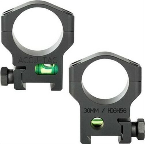 Accu Tac Scope Rings 30 mm High Clears 56 mm Lens 1.3 In Black HSR-300