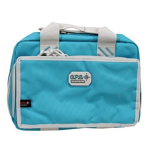 G-Outdoors GPS Quad Holds 4 Handgun Zipper Nylon Carrying Case Blue GPS-1310PCRB