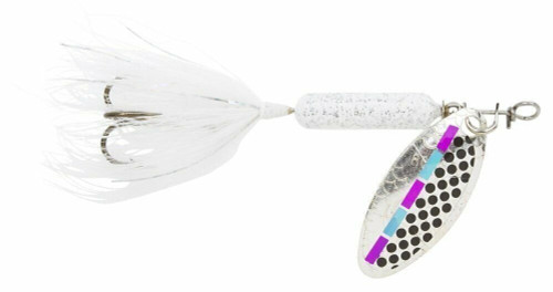 Yakima Bait Wordens Rooster Tail Spinner Lure 1/6 Oz Tinsel Shad 206-TSHAD-UV
