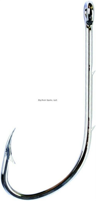 Eagle Claw Baitholder Hook #1/0 Curved/Forged Ringed Eye Nickel 10/Pk 189AH-1/0