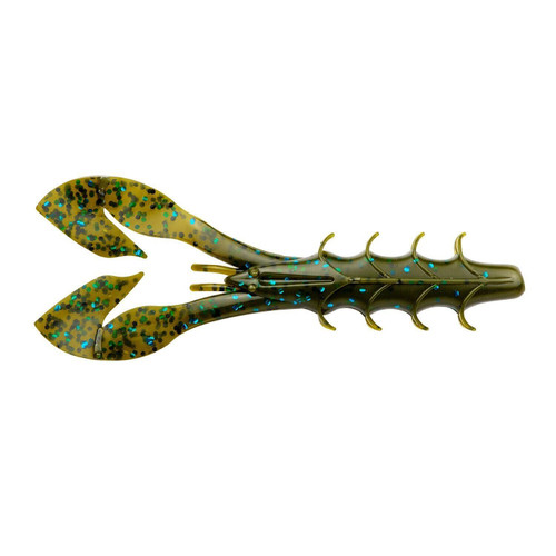 YUM SPINE CRW 3.75"-GRN PMPK/BL 8PK