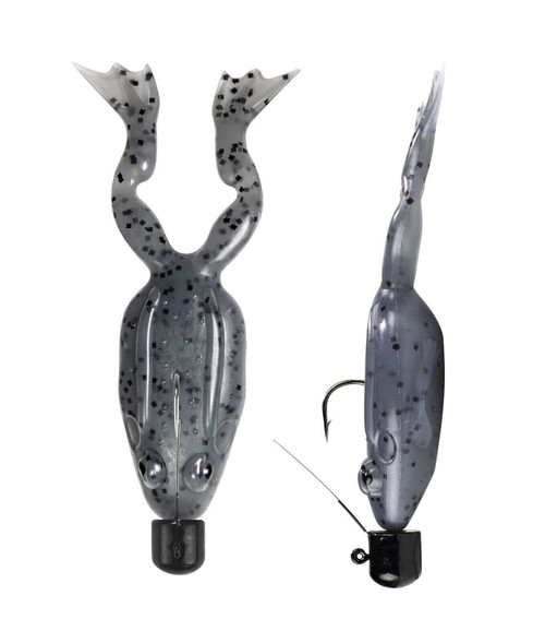 Lunkerhunt FF06 Pre-Rigged Finesse Frog - Smoke