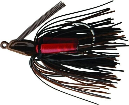 Booyah BYSJ3825 Swim'n Jig, 3/8 oz Blackbrown