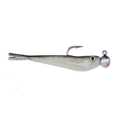 Berkley Powerbait Power Minnow Bait w/Sharp Hook 2" Black Shad 10/Pack 1117249