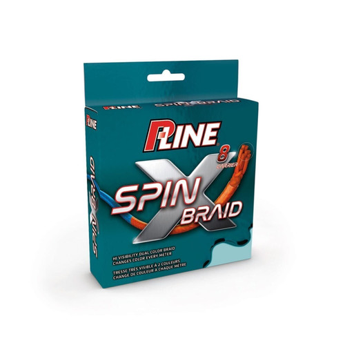 P-Line PSXB8150-24 8 Carrier SpinxBraid 24 Lb Orange/Blue, Multicolor