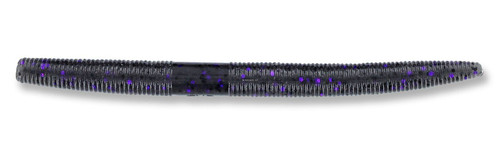 Yamamoto Senko Rubber Worm Lure 5 In Smoke Black Purple Flake 10/Pk 9-10-157