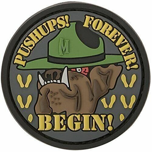 Maxpedition Devil Dog 3D Morale PVC Rubber Patch 2.16"L x 2.16"H Swat DVDGS