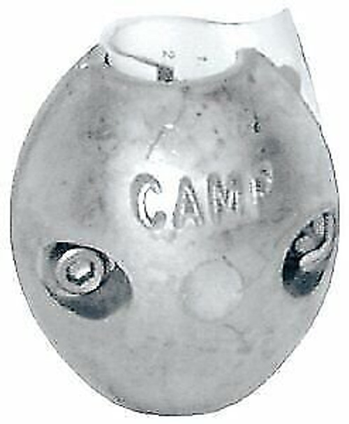 Camp Zinc Egg Collar Shaft Anode w/4 Stainless Steel Screws 1 In 00005