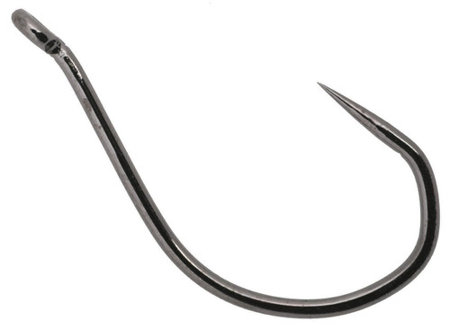 Owner American Barbless No Escape Hook, Black Chrome, 4