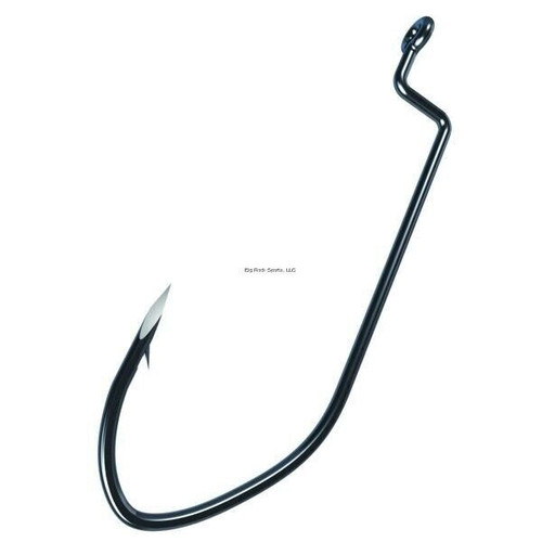 Eagle Claw Pro V Trokar Worm Hooks #3/0 Black/Chrome Finish 5 Pack TK105-3/0