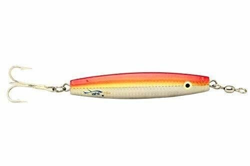AHI Assault Diamond Jig with Mustad Hook, Baby Red, 10 oz