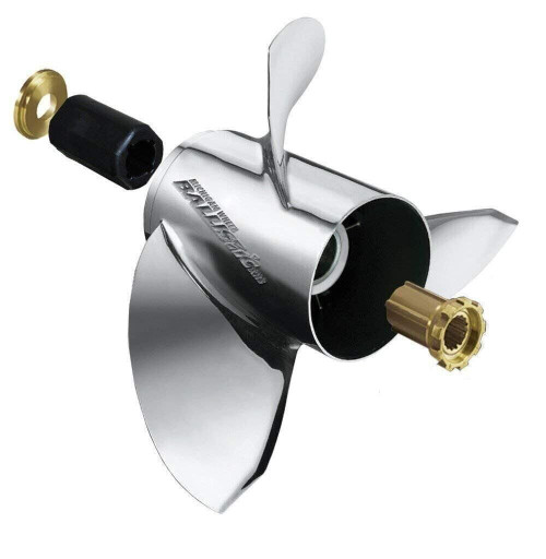 Michigan Wheel 933215 Ballistic D-Series 3-Blade Stainless Steel Propeller - RH,