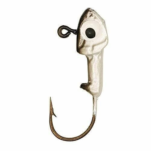 Eagle Claw Panfish Swim Bait Head 1/16 Oz, Bpearl