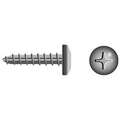 SeaChoice 59556; #6 X 1 Phillips Head Pan Tapping Screw 10/ Bag Made by