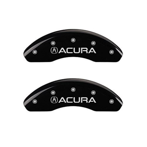 MGP Caliper Covers 39008SACUBK Black Powder Coat Finish "Acura/Acura" Engraved