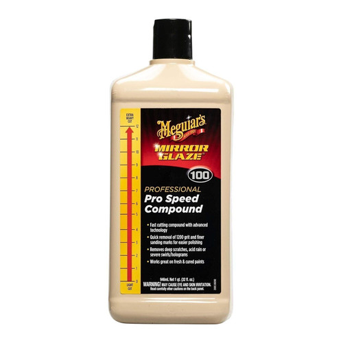 Meguiar's M100 Mirror Glaze Pro Speed Compound - 32 Oz Bottle