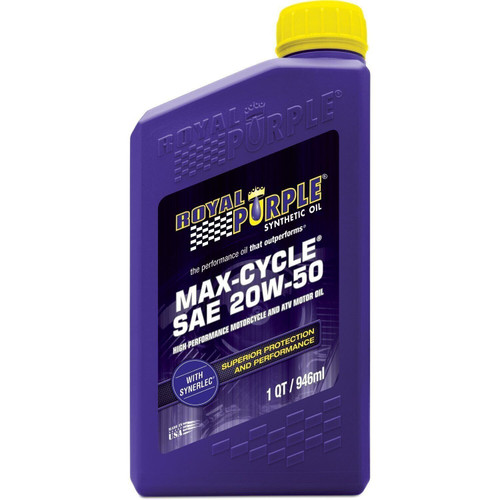Royal Purple 01316 Max Cycle 20W-50 High Performance Synthetic Motorcycle Oil -