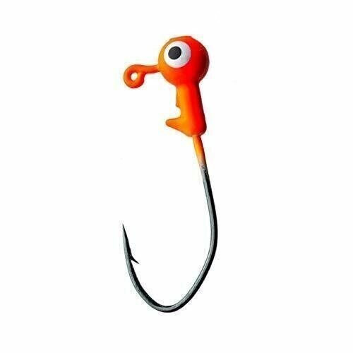 Eagle Claw WBHPV18-10 Pro V 1/8 oz Orange FW Jig Fishing Lure 10 Pk