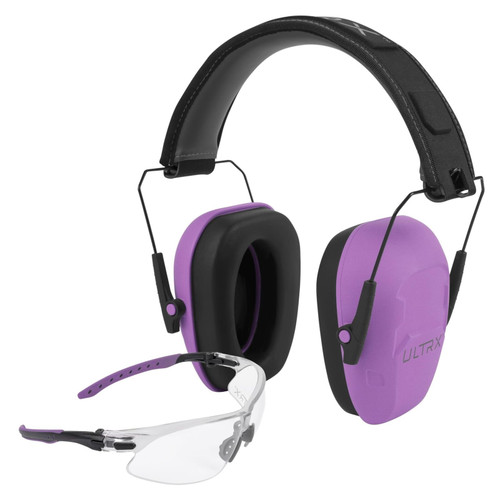 ULTRX Shield Ear/Eye Protection Combo, Plum