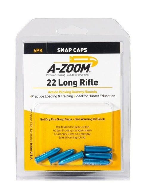 A-Zoom Rimfire Action Dummy Rounds 0.22 Long Rifle 6/Pack 12208