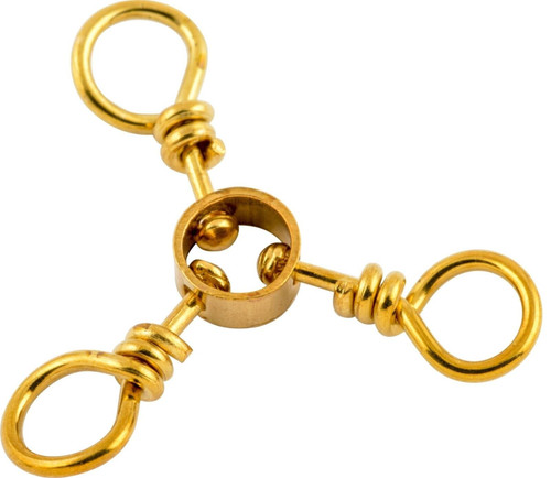 Swivels 3Way Sp BRS Sz 4 Fishing-Equipment