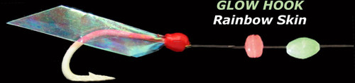 AHI Sabiki Rig Glow Fish Rainbow Skin w/Ball Bearing/Crane Swivels #6 SB-203GH