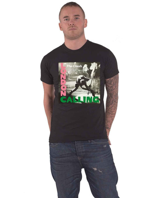 The Clash Unisex Tee: London Calling - Large - Black