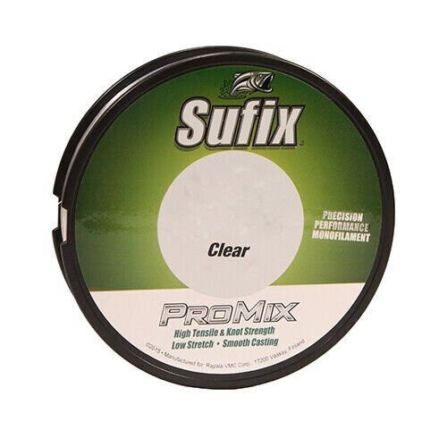 Sufix Promix High Tensile/Knot Strength Mono Line 10lb 330yd Spool Clr 602-010C