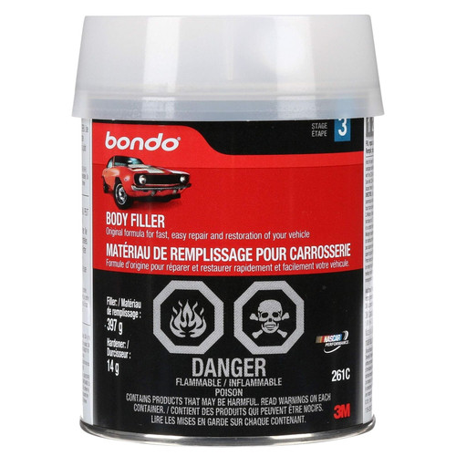 Bondo Body Filler, Original Formula for Fast, Easy Repair & Restoration of...
