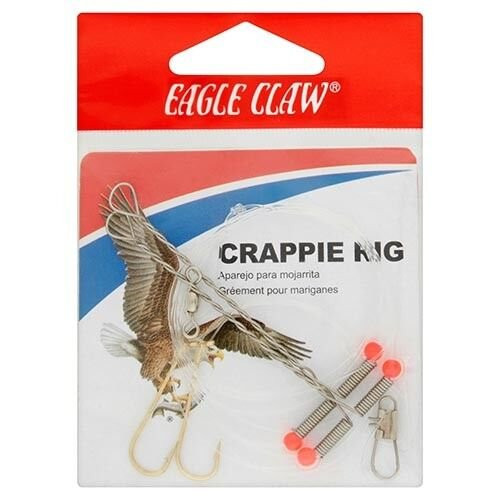 Eagle Claw Fishing Crappie Rigs Hook 36 Inches Gold Size 1 06010-001