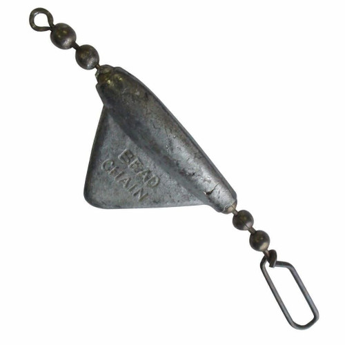 Bead Chain R58 Keel Sinker 5/8-Ounce, Lead, 2-Pack