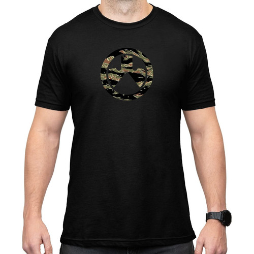 Magpul CVC Crew Neck Short Sleeve T-Shirt for Men, Tiger Stripe Black, XX-Large