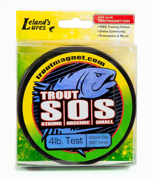 Leland Trout Magnet S.O.S. Fishing Line, 350yd 4lb Test 87665