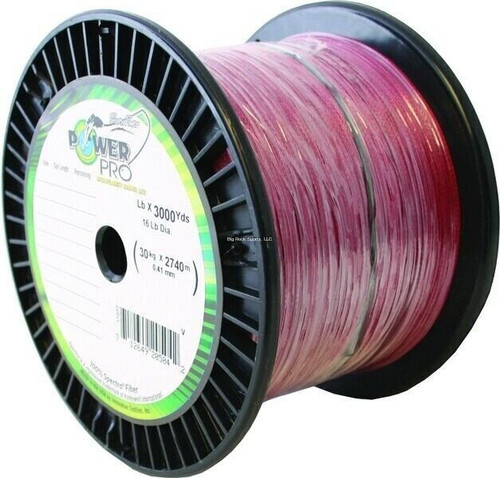 Power Pro 21100303000V Spectra Braided Fishing Line 30lb 3000yd Vermillion Red
