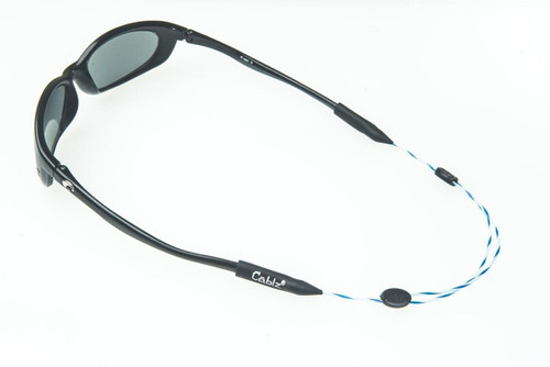 Cablz Monoz Swirlz Adjustable Eyewear Retainer 14 In Blue/White Mono SwirlzBLU