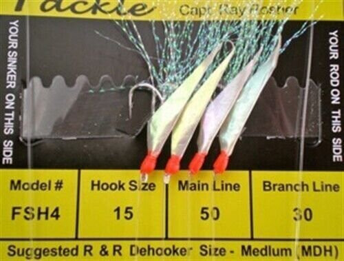 R&R FSH-4 Sabiki Rig 4Hk Fish Skin