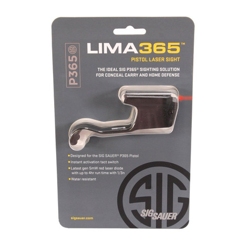 Sig Sauer LIMA365 Laser Sight P365 Compact, Red Laser, Black SOL36501