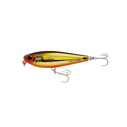 Bomber Lures Badonk-A-Donk High Pitch Saltwater Grade, (4-Inch) - Gold/Black