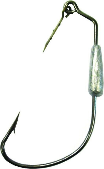 Eagle Claw Lazer Swimbait Hook w/Spring #3/0 1/8 Oz Platinum BL 3/Pk L11118G-3/0