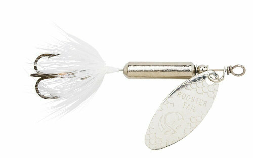 Yakima Bait Wordens Rooster Tail Spinner 2 3/4" 1/4 Oz Chrome Whitetail 212-CHWT