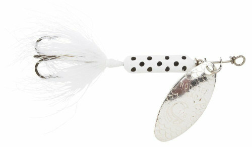 Yakima Bait Wordens Rooster Tail Spinner Lure 1/6 Oz White Dalmatian 206-WHDA