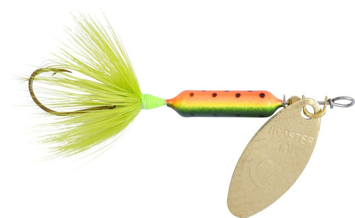 Yakima Wordens S206-FRT Rooster Tail in-Line Spinner, 2", 1/16 oz, Fire Tiger