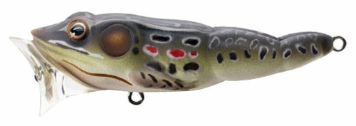 LiveTarget Frog Surface Popper 3"" 1/2 Oz Brown Black FGP65T513