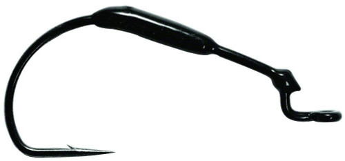 Mustad KVD Grip-Pin Soft Plastics, 1/4 Oz, Forged 5/0, Black Nickel