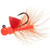 Hawken AJH18045 Aerojig Hackle Jig 1/8 oz Orange & Flame