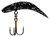 Yakima Bait Flatfish F-7 High Action Plug, 2 1/4-Inch, Black Silver Flake